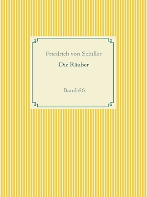 cover image of Die Räuber